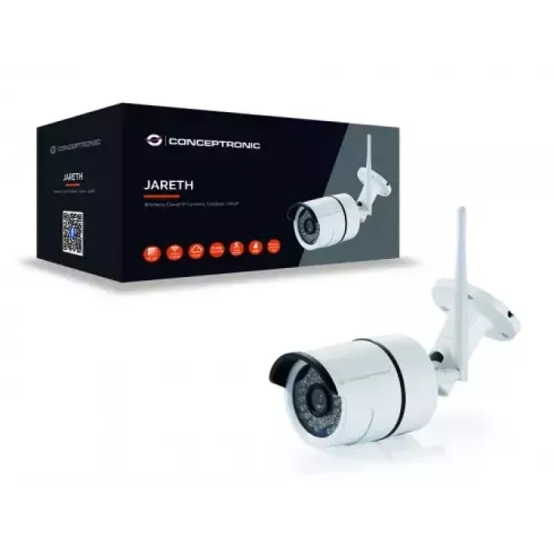 Conceptronic Jareth Bullet IP apsaugos kamera 2 MP, 1920 × 1080, vidaus / lauko, lubų / sienos montavimui