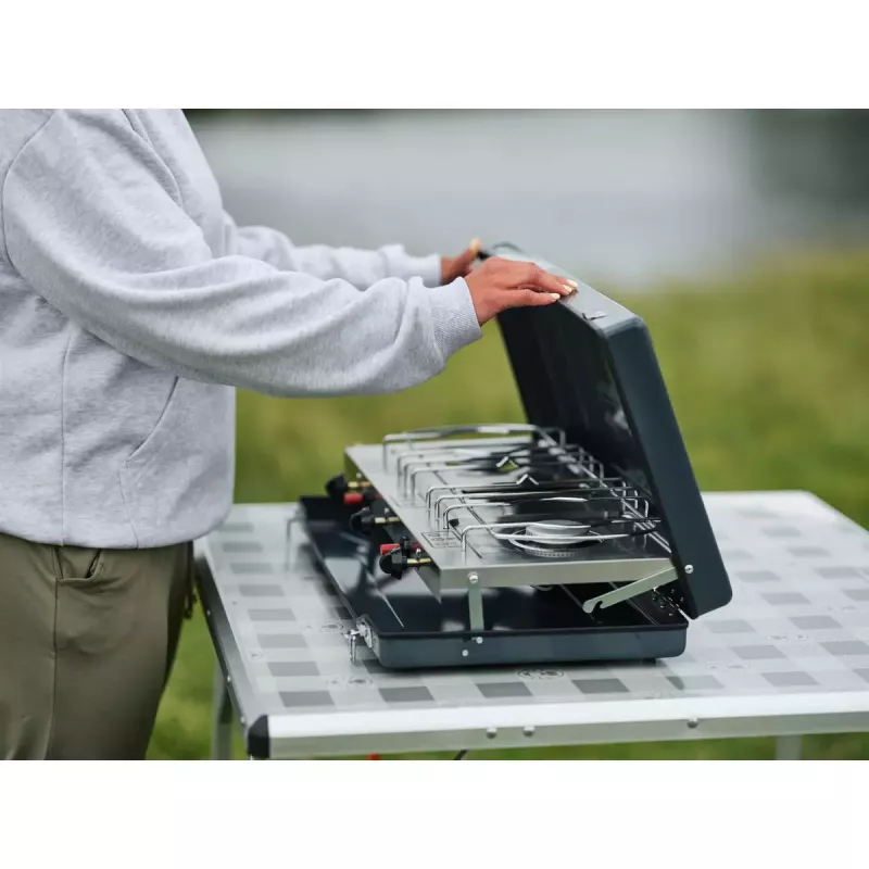Kepimo grotelės Camping Kitchen 2 Grill & Go CV Campingaz stačiakampės metalinės 490x350x100 mm