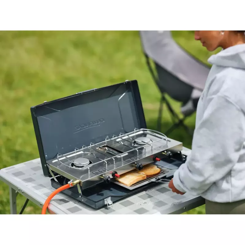 Kepimo grotelės Camping Kitchen 2 Grill & Go CV Campingaz stačiakampės metalinės 490x350x100 mm