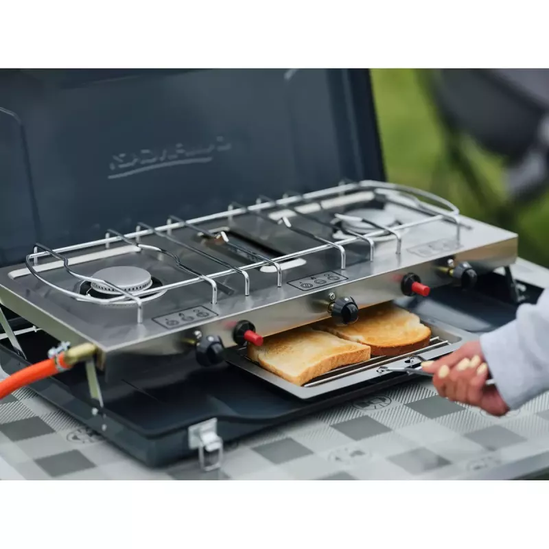 Kepimo grotelės Camping Kitchen 2 Grill & Go CV Campingaz stačiakampės metalinės 490x350x100 mm
