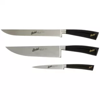 Virtuvinių peilių rinkinys Berkel Elegance – nerūdijančio plieno ašmenys, 3 vnt., ašmenų ilgis 22 cm