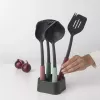 Virtuvės įrankių rinkinys Brabantia Tasty+ 5 vnt. (juoda, žalia, raudona) atsparus karščiui iki 220°C