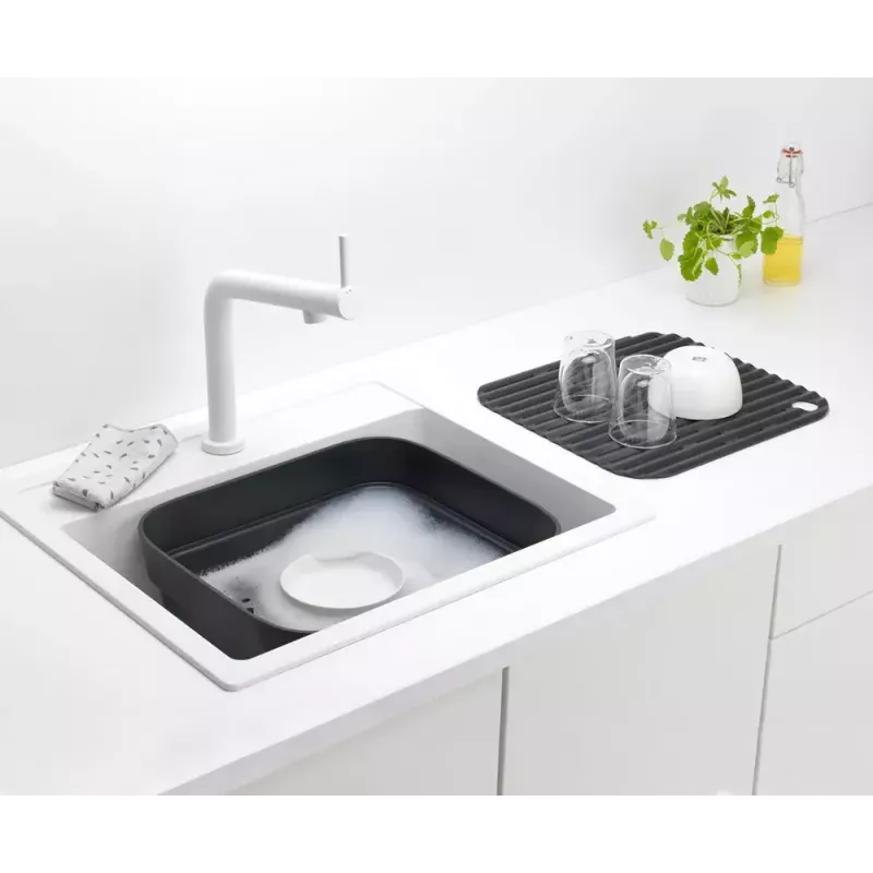Indų plovimo dubuo Brabantia 302664 stačiakampis pilkas 374x344x161 mm