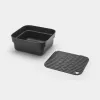 Indų plovimo dubuo Brabantia 302664 stačiakampis pilkas 374x344x161 mm