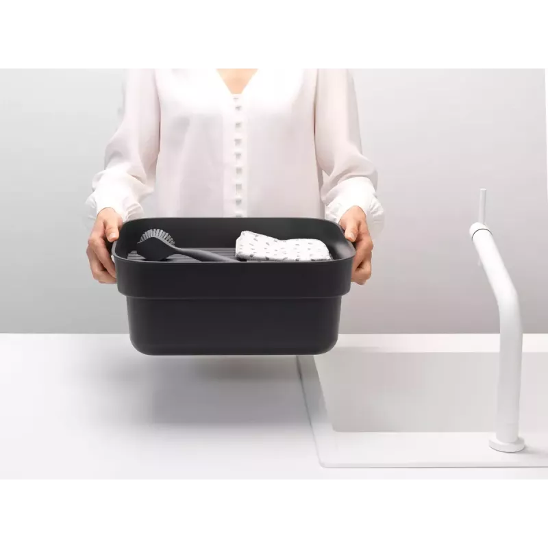 Indų plovimo dubuo Brabantia 302664 stačiakampis pilkas 374x344x161 mm
