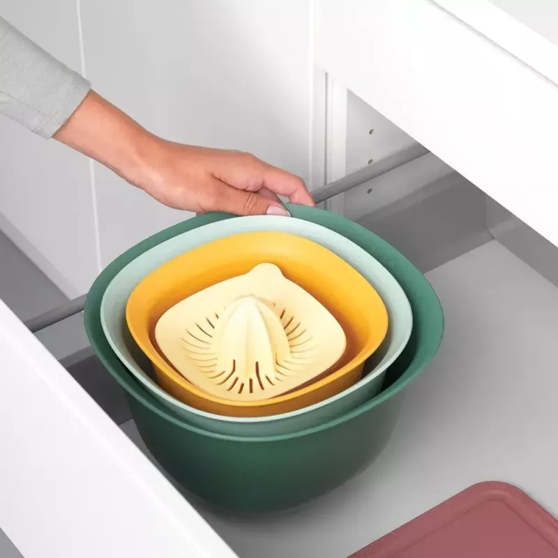 Rinkinys Brabantia Tasty+ Stackable 3.2 L mėlyna žalia geltona