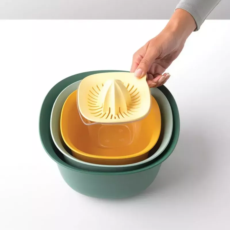 Rinkinys Brabantia Tasty+ Stackable 3.2 L mėlyna žalia geltona