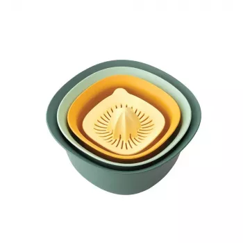 Rinkinys Brabantia Tasty+ Stackable 3.2 L mėlyna žalia geltona