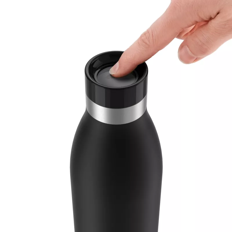 EMSA Bludrop Color N31109 kasdieninis 700 ml nerūdijančio plieno butelis juodas