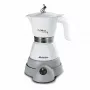 Ariete 1358 Moka Aroma elektrinis mokos kavos virimo aparatas 2/4 puodeliams, belaidis pagrindas, automatinis išsijungimas, temperatūros palaikymas 30 min., 400 W, baltas