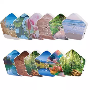 Garsų mašina Olympia Sounds of Nature, balta, kompaktiška 135×30×130 mm