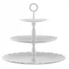 Alessi Dressed MW52/3 apvalus trijų pakopų stovas tortams iš nerūdijančio plieno 350 mm