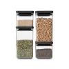 Brabantia Tasty+ kvadratinis plastikinis indas, 4 vnt.