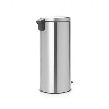 Pedalinis šiukšlių kibiras Brabantia newIcon Round, šlifuotas plienas, 30 l, 30 cm