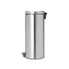 Pedalinis šiukšlių kibiras Brabantia newIcon Round, šlifuotas plienas, 30 l, 30 cm