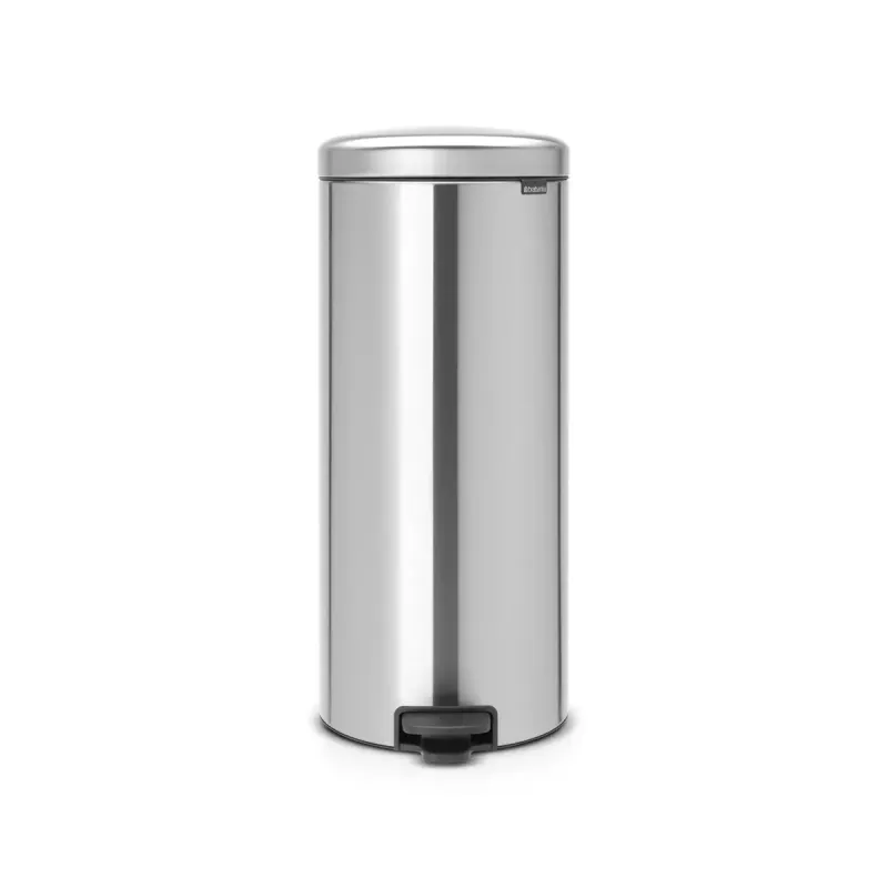 Pedalinis šiukšlių kibiras Brabantia newIcon Round, šlifuotas plienas, 30 l, 30 cm
