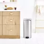 Pedalinis šiukšlių kibiras Brabantia newIcon Round, šlifuotas plienas, 30 l, 30 cm