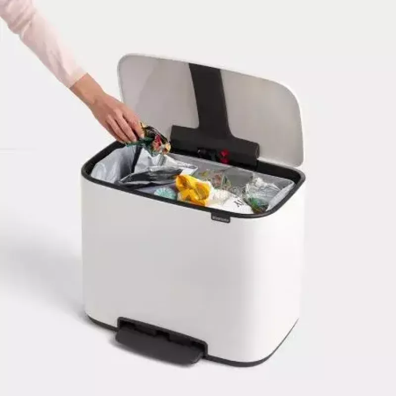 Brabantia 121388 stačiakampis šiukšlių konteineris 36 l baltas