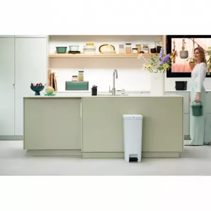 Šiukšlių dėžė Brabantia 800009 40 L šviesiai pilka