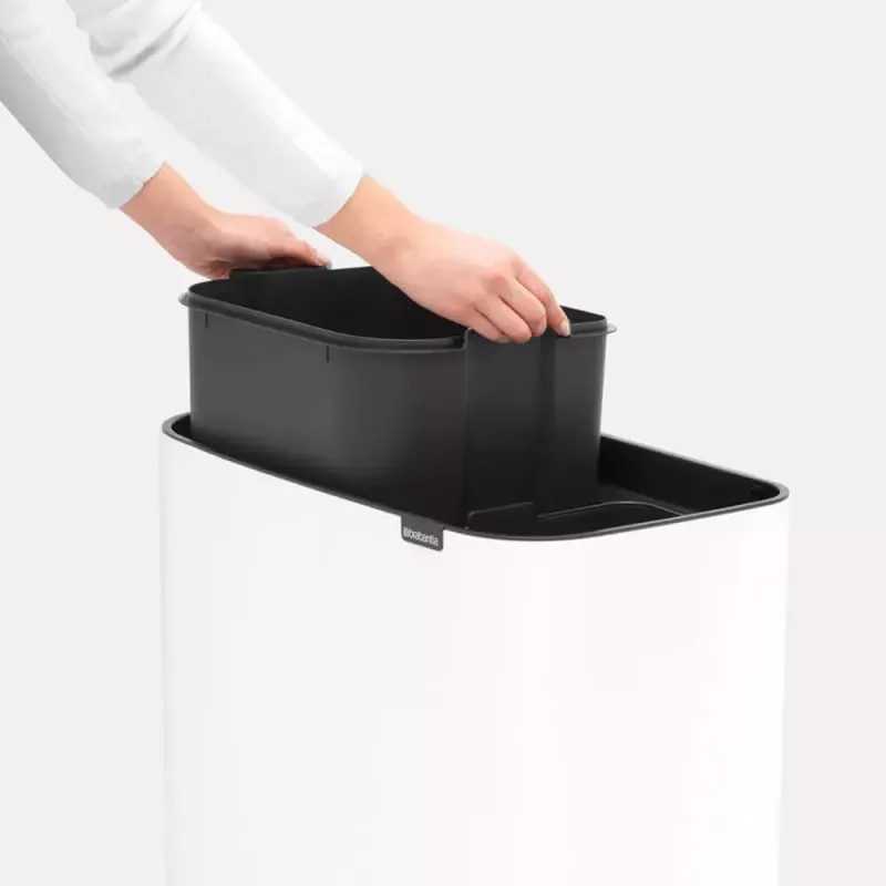 Šiukšlių dėžė Brabantia 313547 34 L stačiakampė plastikinė balta