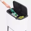 Šiukšlių dėžė Brabantia 313547 34 L stačiakampė plastikinė balta
