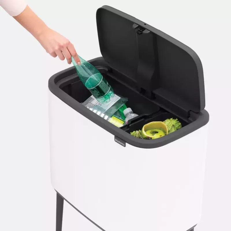 Šiukšlių dėžė Brabantia 313547 34 L stačiakampė plastikinė balta