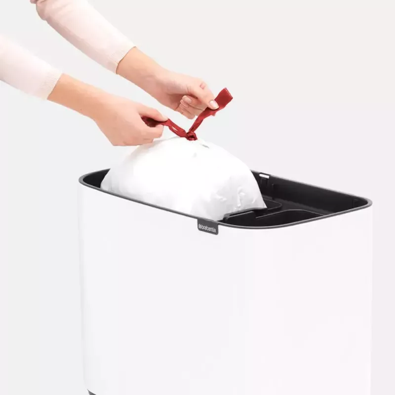 Šiukšlių dėžė Brabantia 313547 34 L stačiakampė plastikinė balta