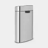 Brabantia Touch Bin Oval Steel 100680 dviejų skyrių šiukšliadėžė 23+10 l