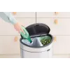 Brabantia Touch Bin Oval Steel 100680 dviejų skyrių šiukšliadėžė 23+10 l