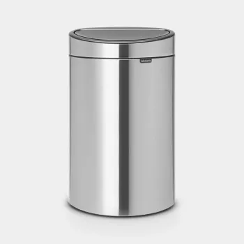 Brabantia Touch Bin Oval Steel 100680 dviejų skyrių šiukšliadėžė 23+10 l
