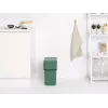 Brabantia 129827 16L stačiakampė plastikinė šiukšliadėžė žalia