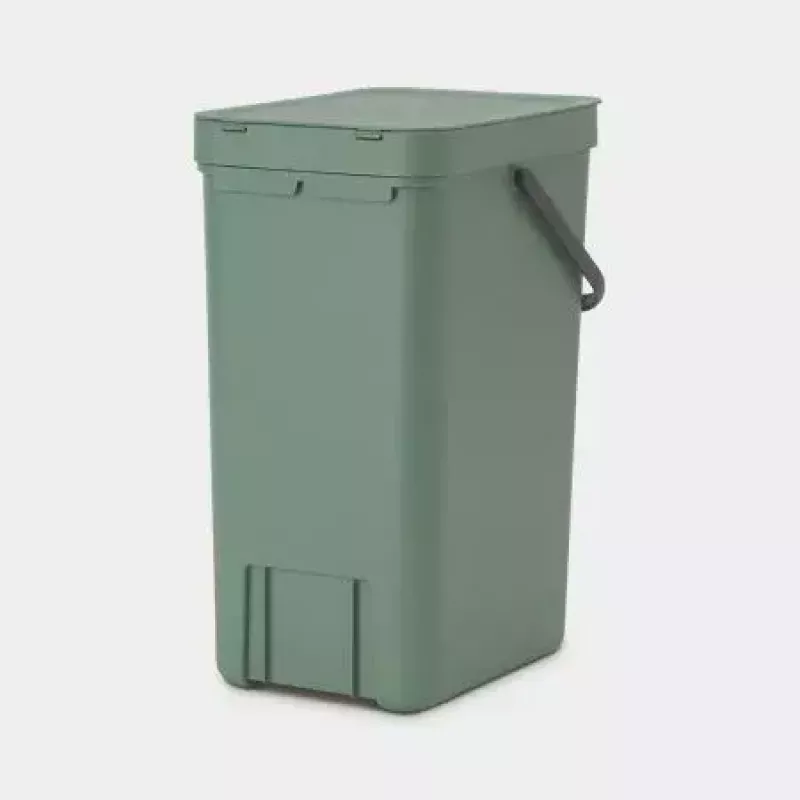 Brabantia 129827 16L stačiakampė plastikinė šiukšliadėžė žalia