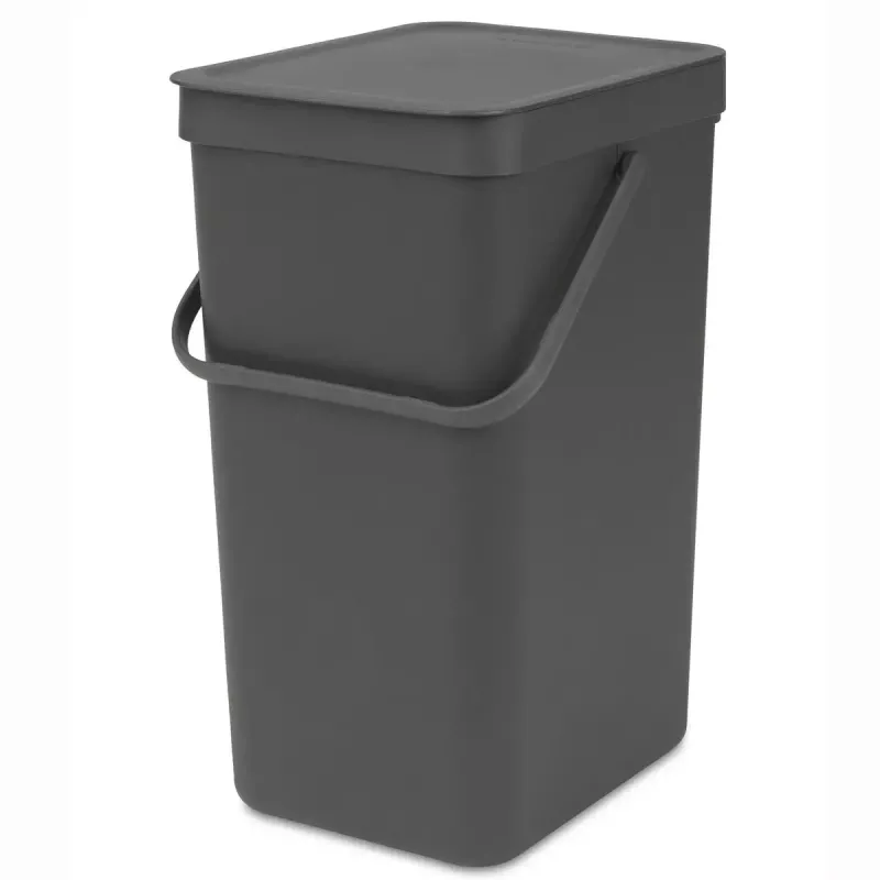Šiukšliadėžė Brabantia 109966 16L stačiakampė pilka
