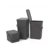 Šiukšliadėžė Brabantia 109966 16L stačiakampė pilka