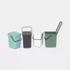 Brabantia 129940 25L stačiakampė plastikinė šiukšliadėžė pilka