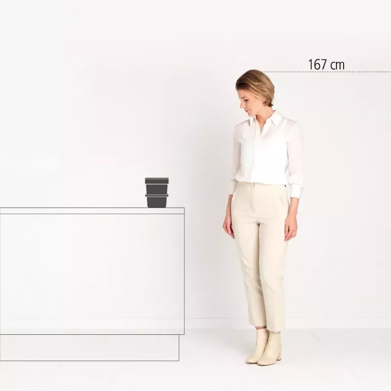 Šiukšlių dėžė Brabantia Sort & Go 3 L žalia