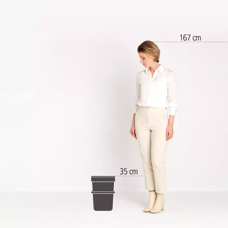 Šiukšlių dėžė BRABANTIA Sort & Go 12 L 1 krepšelis Žalia 200×249×351 mm
