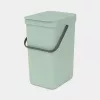 Šiukšlių dėžė BRABANTIA Sort & Go 12 L 1 krepšelis Žalia 200×249×351 mm