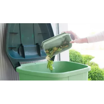 Brabantia 215803 Maisto atliekų indas stačiakampis 1,8 L žalias