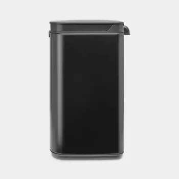 Šiukšlių dėžė Brabantia Bo 4 L stačiakampė, plieninis korpusas, juoda, 200×172×272 mm