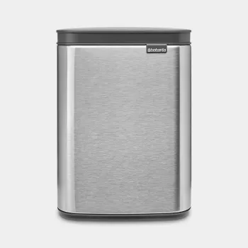 Šiukšliadėžė Brabantia Bo 4 L stačiakampė plieninė juoda 22 28 49