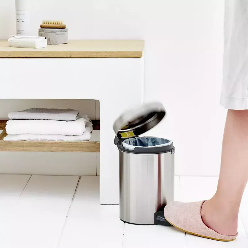 Šiukšlių kibiras Brabantia newIcon Round Brushed steel