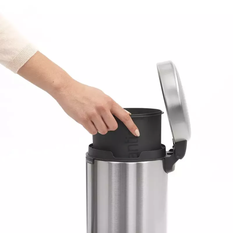 Šiukšlių kibiras Brabantia newIcon Round Brushed steel