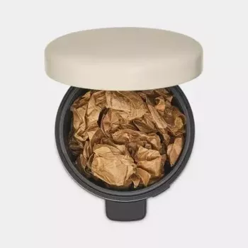 Brabantia NewIcon 5 L apvali šiukšliadėžė smėlio spalvos