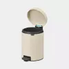 Brabantia NewIcon 5 L apvali šiukšliadėžė smėlio spalvos