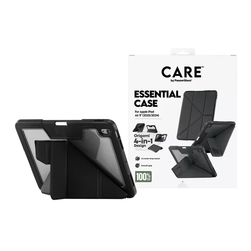 Apsauginis dėklas planšetei PanzerGlass TPU Essential Case CR76640 Juodas, skirtas iPad Air