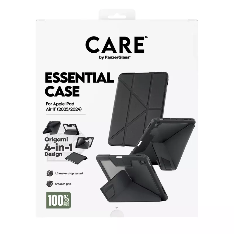 Apsauginis dėklas planšetei PanzerGlass TPU Essential Case CR76640 Juodas, skirtas iPad Air
