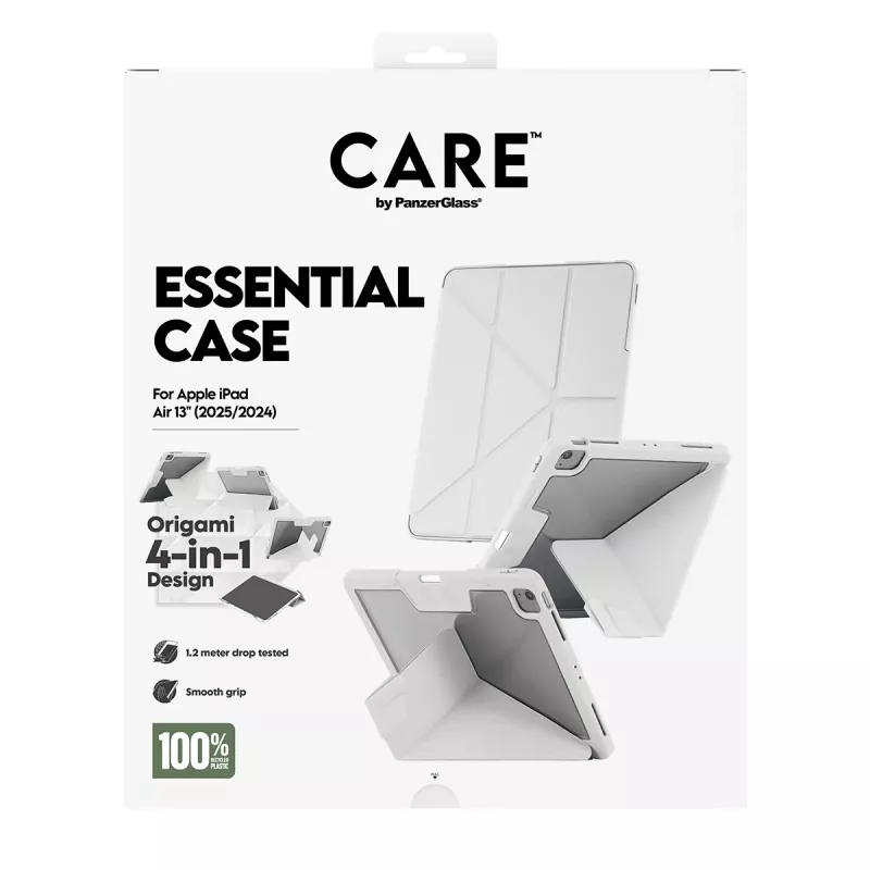 PanzerGlass CARE™ Essential Case Light Grey iPad Air 13 colių (2024-2026) apsauginis dėklas