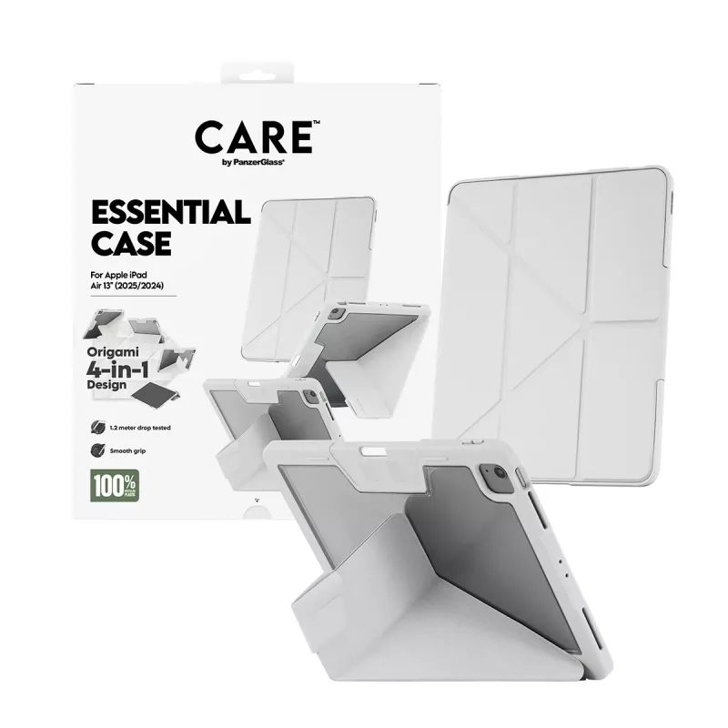 PanzerGlass CARE™ Essential Case Light Grey iPad Air 13 colių (2024-2026) apsauginis dėklas
