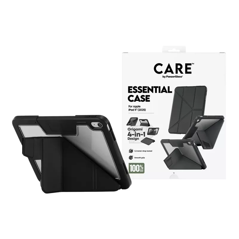 PanzerGlass TPU Essential Case dėklas planšetei iPad 11 (2025) — juodas